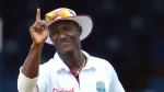 Darren Sammy umpiring