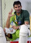 Misbah-ul-Haq has no regrets about packing the wrong coloured pads. Or no trousers.