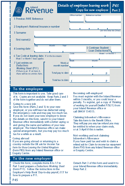 p45 form 51allout p45 form
