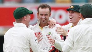 Nathan Lyon in happier times.