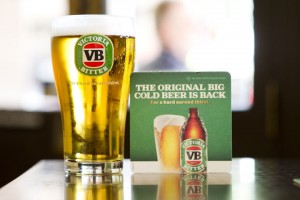 Victoria Bitter: back to its best, apparently. Other beers are available, i.e. ones that don't taste like petrol.