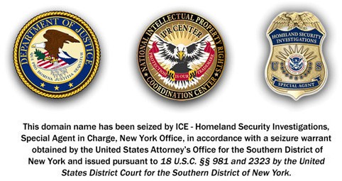 DHS Seized website