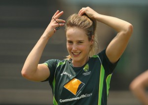 Basically, no-one was paying any attention until Ellyse Perry was suddenly on TV, at which point a crowd mysteriously gathered around the TV.