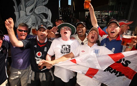 English cricket fans; nothing but bullies.